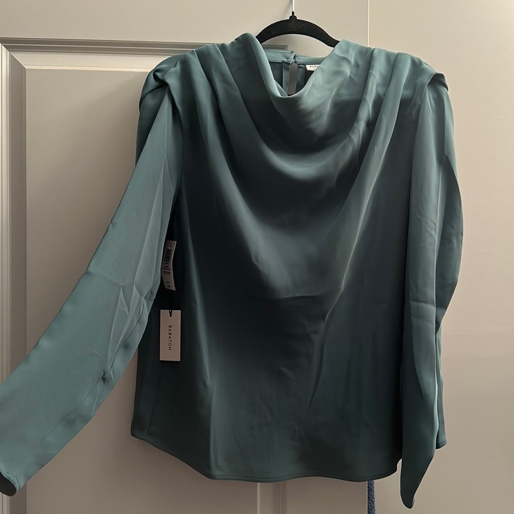 Babaton, Carter long sleeve blouse- size medium. Never worn, with tags